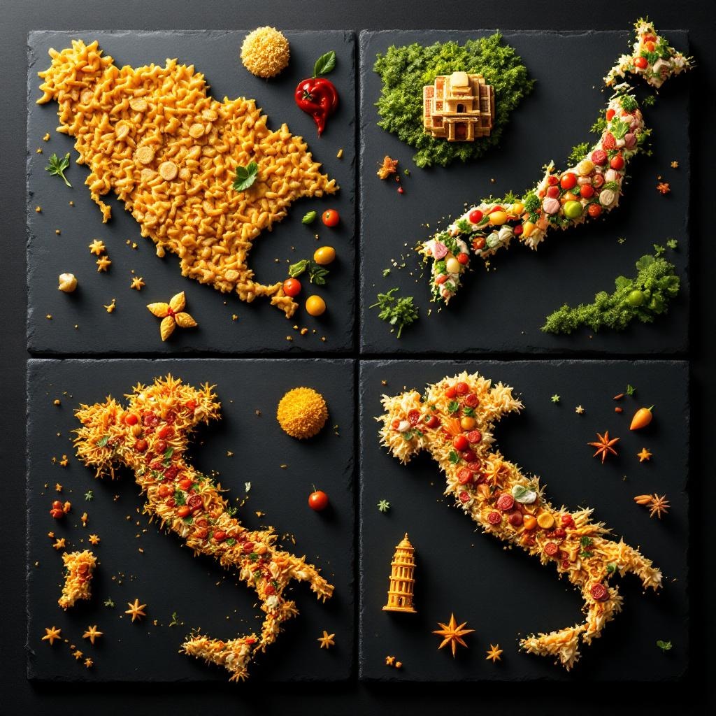 Food Art World Map