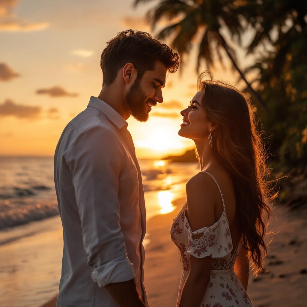 Sunset Beach Portrait